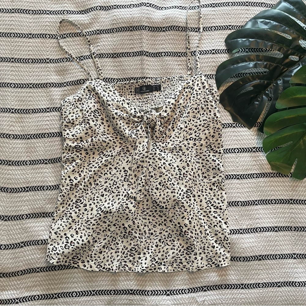 Volcom Leopard Print Blouse